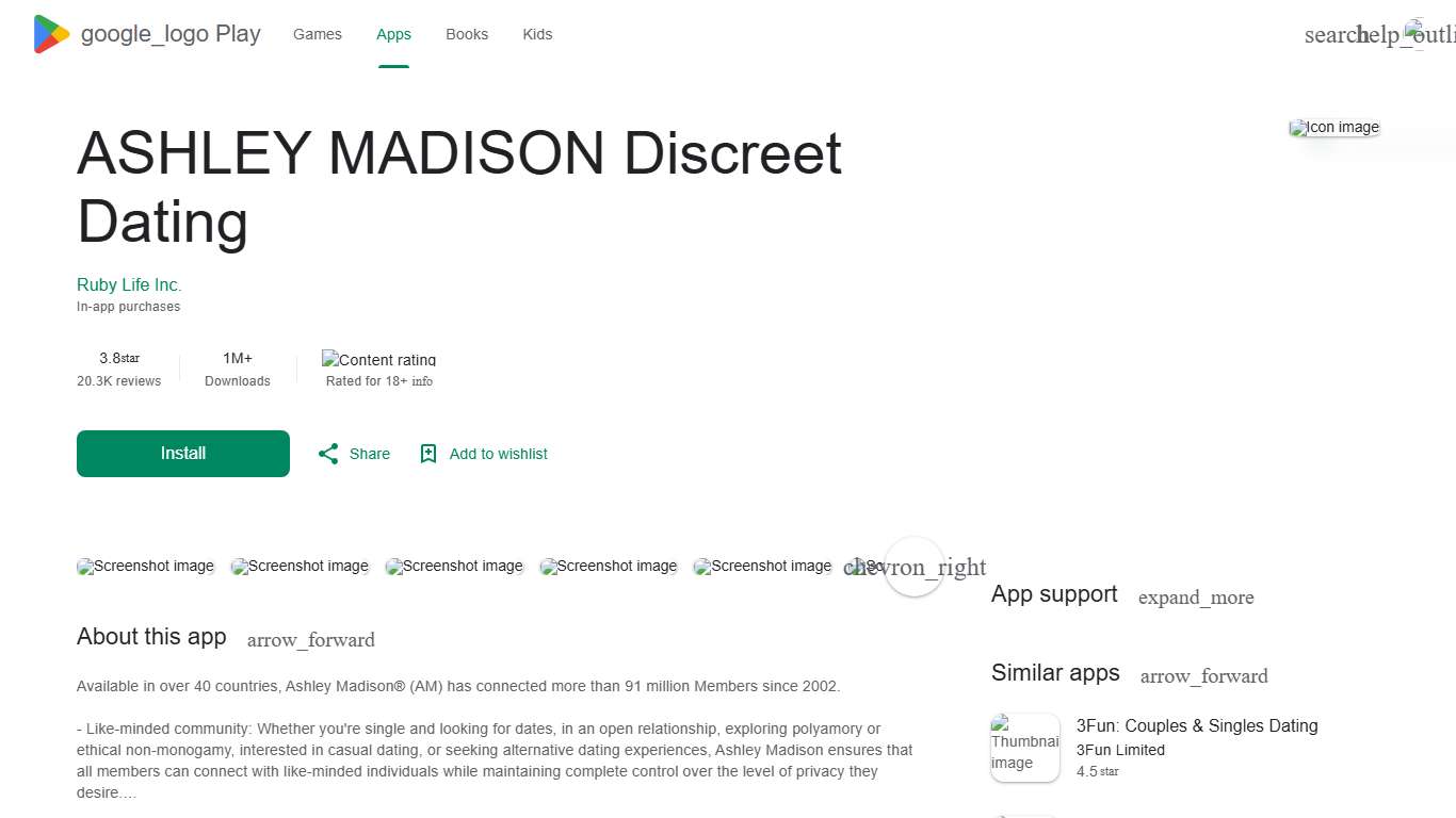 ASHLEY MADISON Discreet Dating - Apps on Google Play