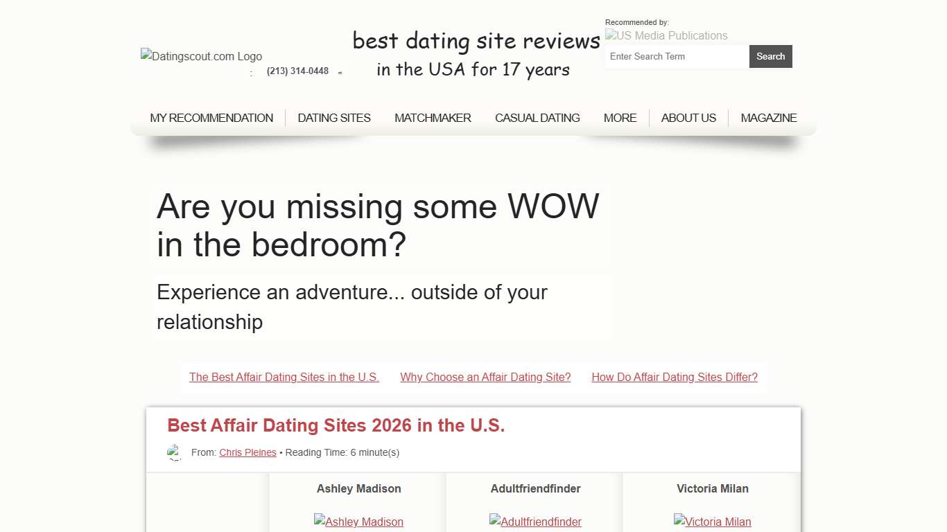 Affair Dating Reviews 2026 - Find a passionate encounter today - DatingScout